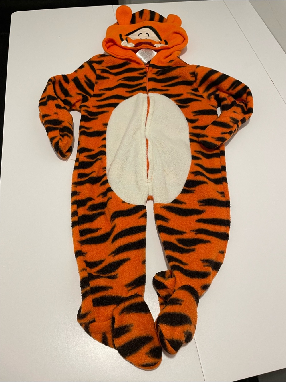 Disney Baby Brand Size 3-6 Months Winnie The Pooh Tigger Hooded One Piece Outfit